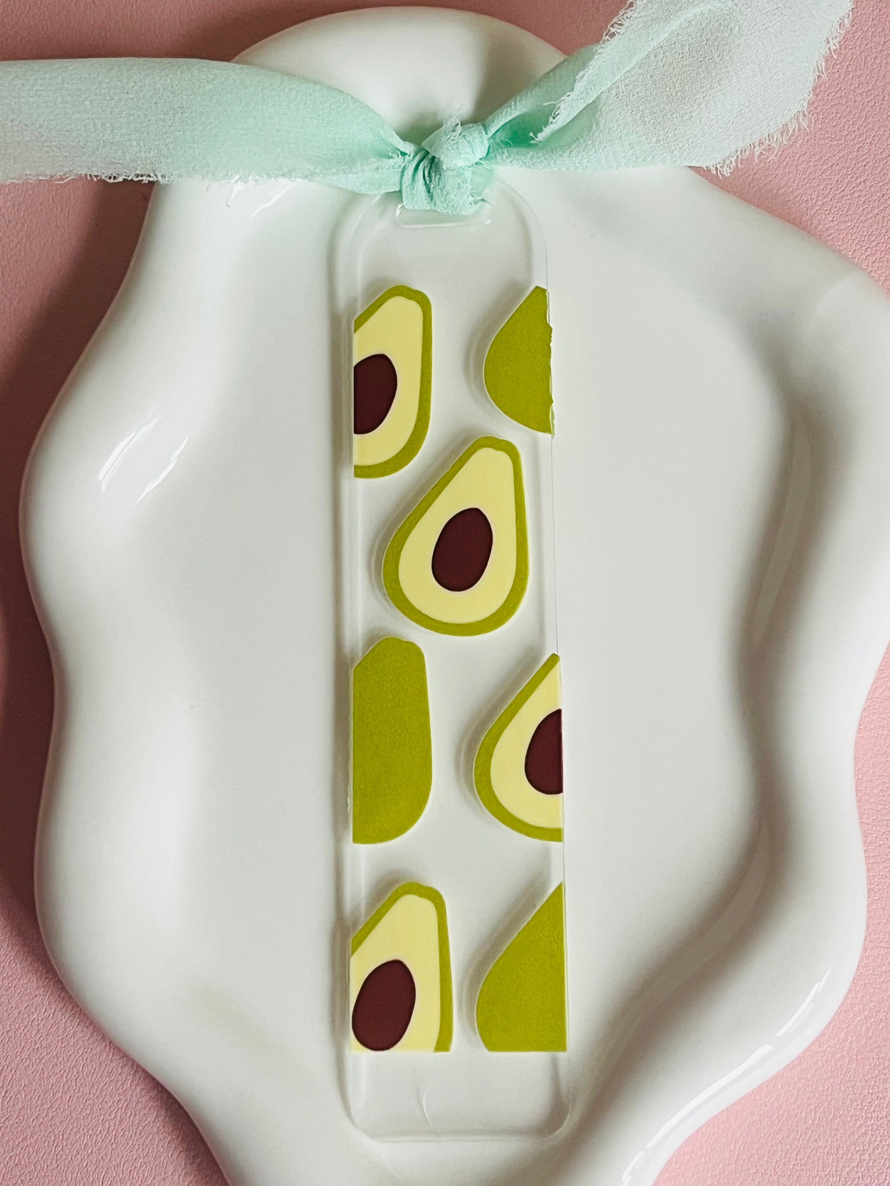 Avocado Pattern Bookmark