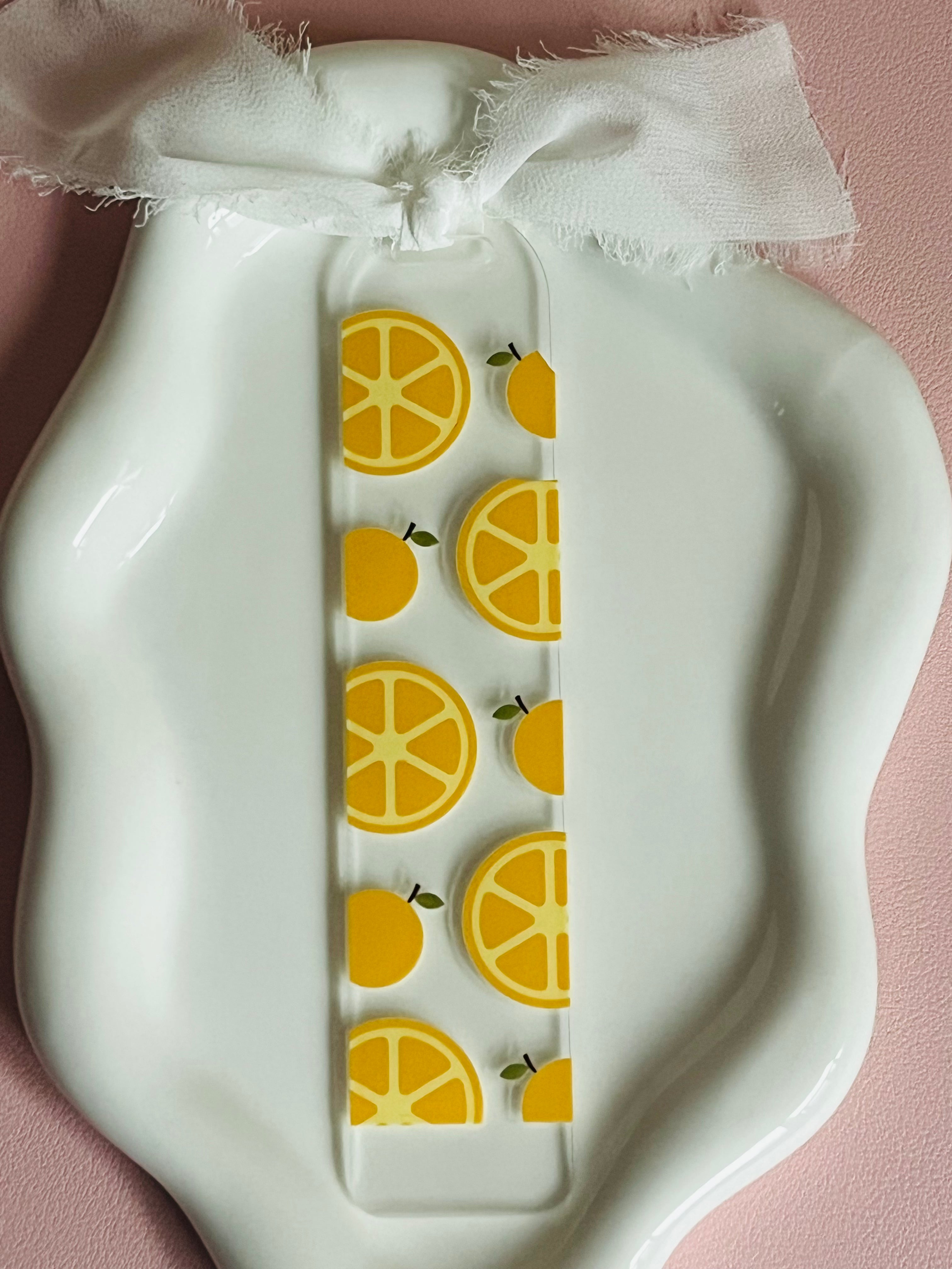 Orange Pattern Bookmark