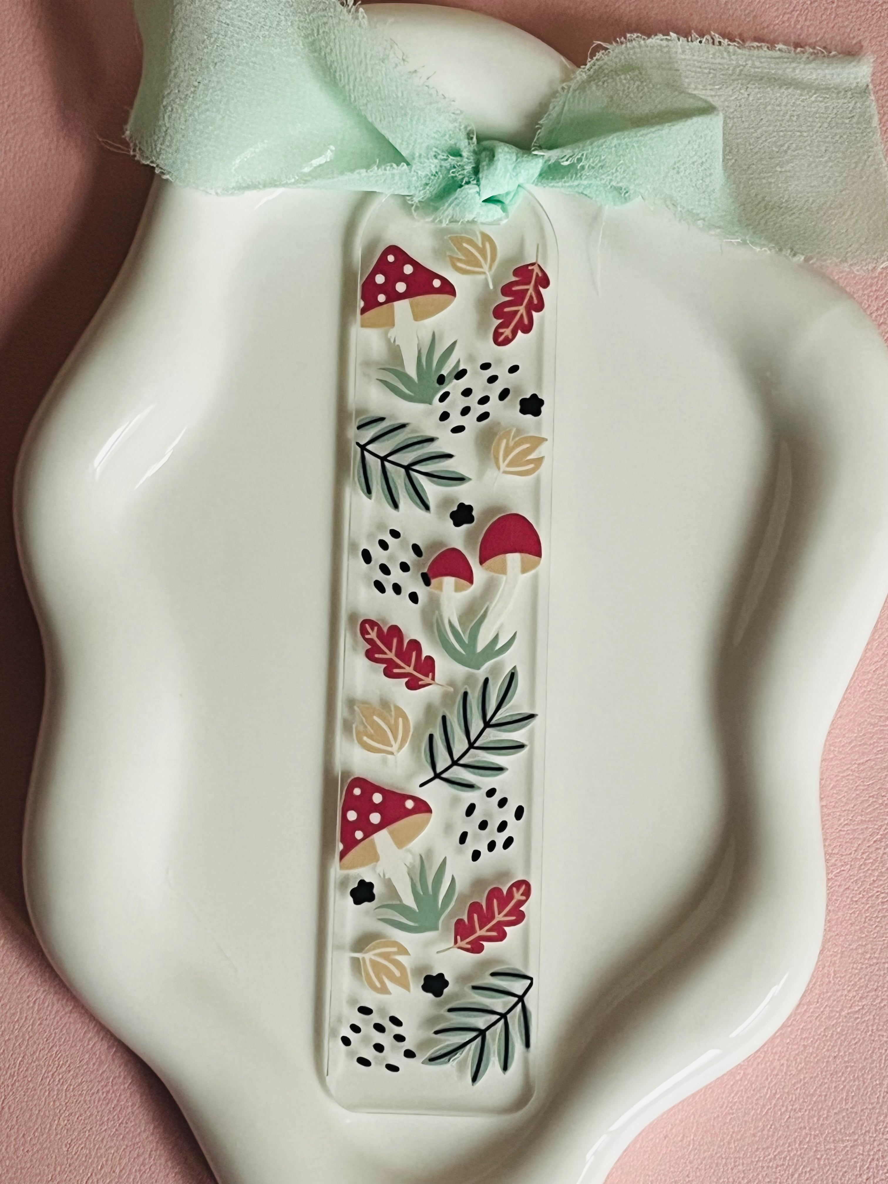 Mushroom Pattern Bookmark